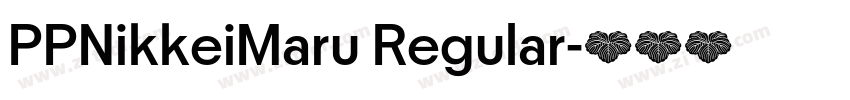 PPNikkeiMaru Regular字体转换